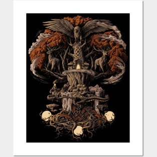 Yggdrasil Norse Mythology Tree of Life Viking Pagan Posters and Art